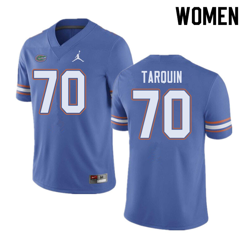 Jordan Brand Women #70 Michael Tarquin Florida Gators College Football Jerseys Sale-Blue - Click Image to Close